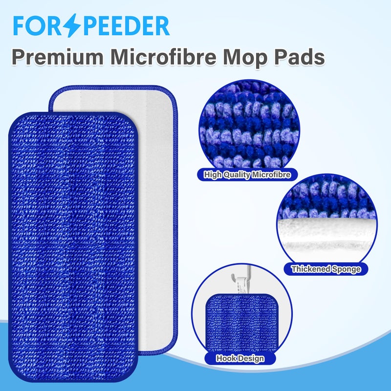 FORSPEEDER Reusable Mop Pads for Swiffer WetJet, Wet Pads Refills for 12'' Spray Mop, Microfiber Refill Machine Washable Up to 100+ Floor Cleaning for All Kinds of Floor Types, 7 Pack - Image 3